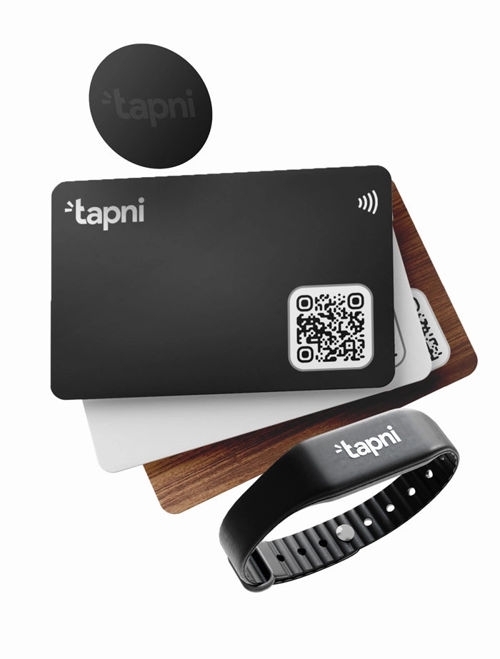 tapni smart products digital business card nfc networking tool